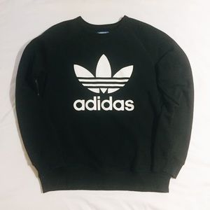 Black Adidas Trefoil Sweatshirt